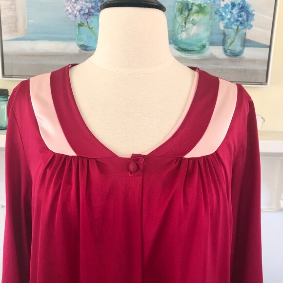 Vintage Lorraine Peignoir Gown & Robe Set Medium Long Pink - Picture 7 of 14